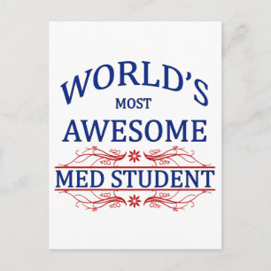 Carte Postale Étudiant en médecine le plus génial du monde