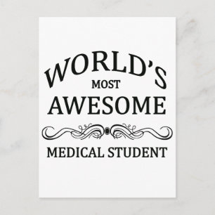 Carte Postale Étudiant Médicale le plus génial au monde