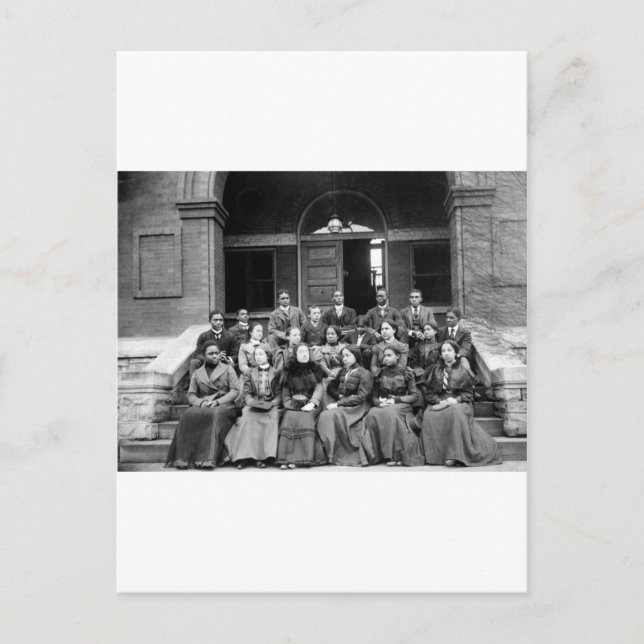 Carte Postale Étudiants de l'Université Fisk : 1899 (Devant)