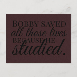 Carte Postale Étudier