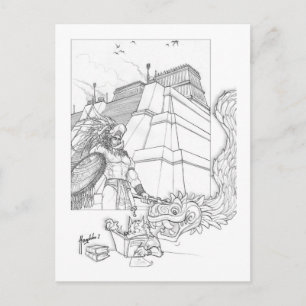 Carte Postale Étudier les Aztèques