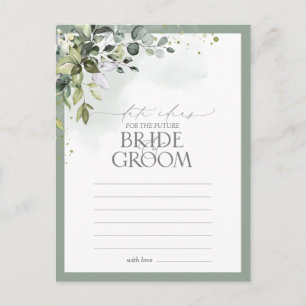 Carte Postale Eucalyptus bleu Dusty Aquarelle Floral Date Idées