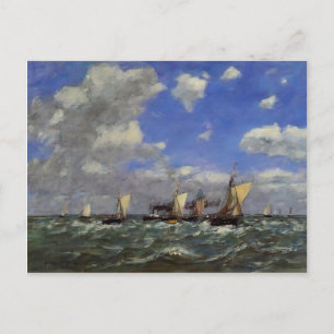 Carte Postale Eugene Boudin - Mer ouverte