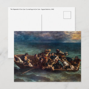 Carte Postale Eugène Delacroix - Le naufrage de Don Juan