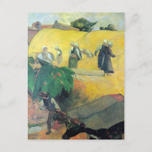 Carte Postale Eugène Henri Paul Gauguin - Récolte En Bretagne