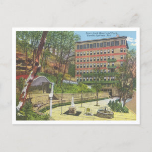 Carte Postale Eureka Springs Arkansas Parc du bassin vintage