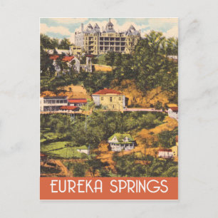 Carte Postale Eureka Springs, Arkansas, style voyage vintage