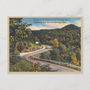 Carte Postale Eureka Springs Arkansas vintage Highway Scene