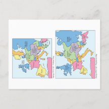 Carte postale Europe 1914