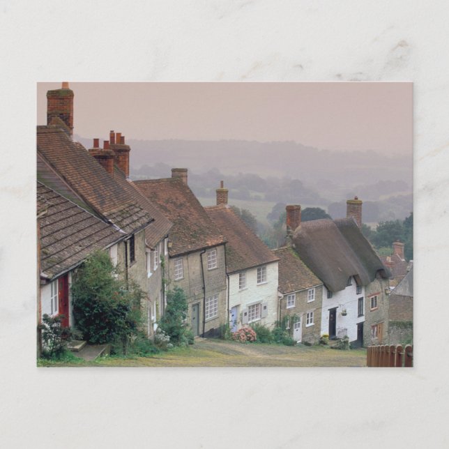 Carte Postale Europe, Angleterre, Dorset, Gold Hill, Shaftesbury (Devant)