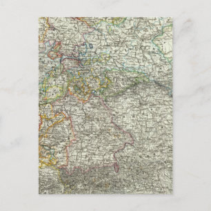 Carte Postale Europe centrale, Allemagne, Pologne