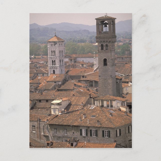 Carte Postale Europe, Italie, Toscane, Lucques, Panorama de la v (Devant)