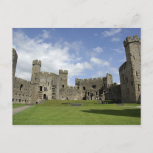 Carte Postale Europe, Pays de Galles, Caernarfon. Château de Cae