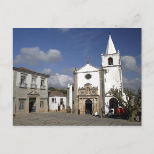 Carte Postale Europe, Portugal, Obidos. Église Santa Maria à