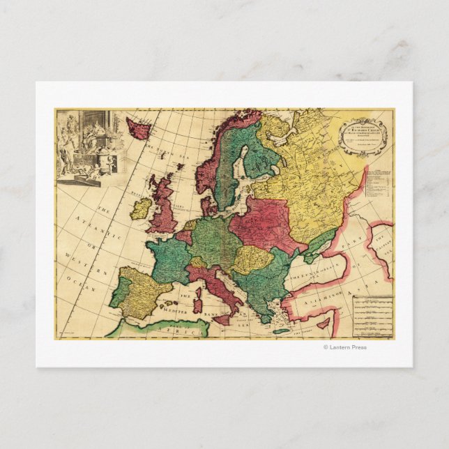 Carte Postale EuropeCarte panoramiqueEurope (Devant)
