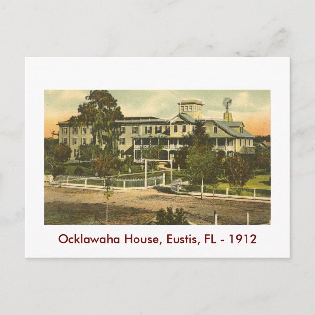 Carte Postale EUSTIS, FL.., Ocklawaha House, 1912 (Devant)
