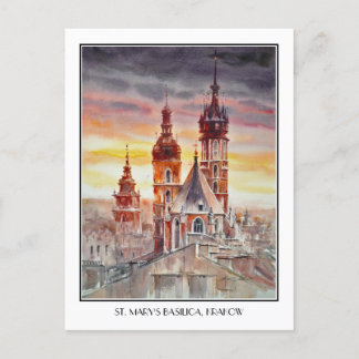 Carte Postale EVE Peint Cracovie, Pologne Vieille Ville