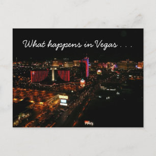 Carte Postale évènements de la bande de vegas