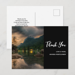 Carte Postale Evening Mountain Lake Photographie Merci