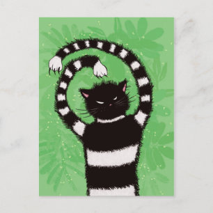 Carte Postale Evil Kitty Amoureux des chats de la nature