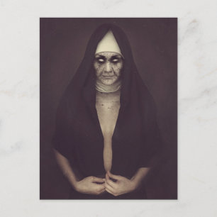 Carte postale Evil Nun Halloween
