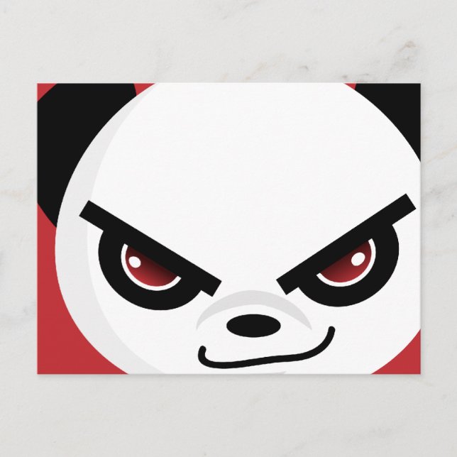 Carte postale Evil Panda (Devant)