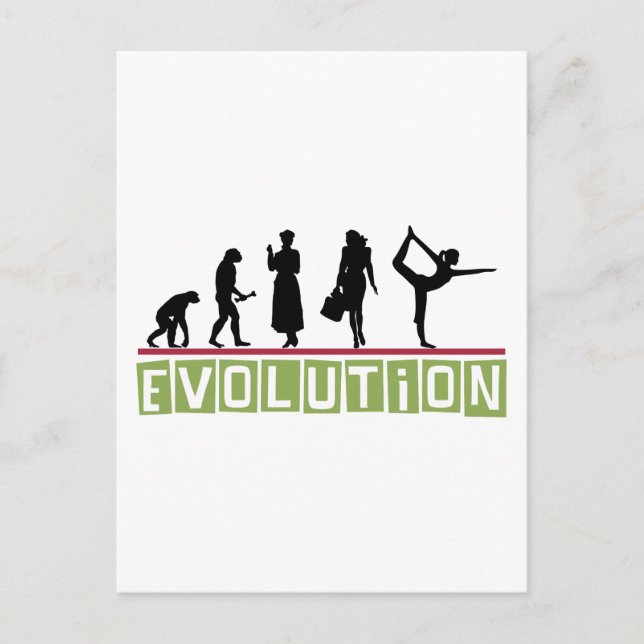 Carte Postale Evolution Cadeau Yoga (Devant)