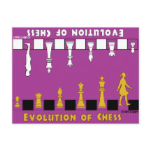 Evolution Chess, Post Card Chess Design,