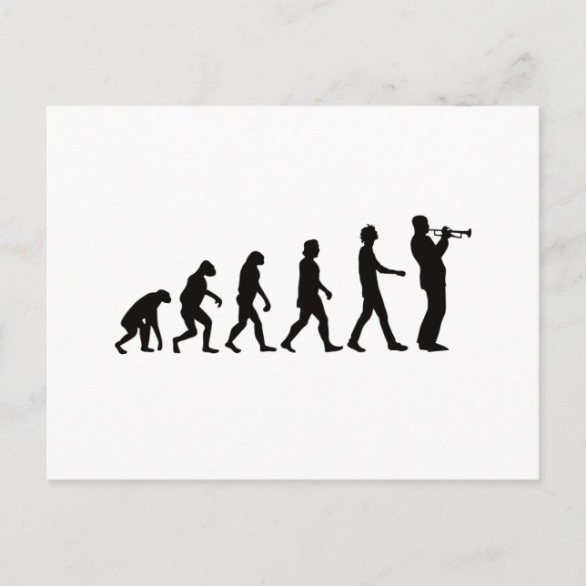Carte Postale Évolution de la trompette (Devant)