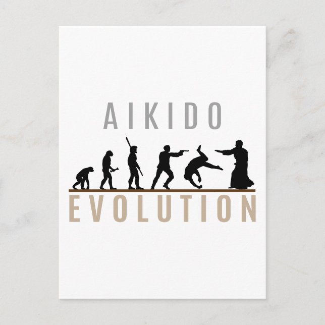 Carte Postale Évolution de l'Aikido (Devant)