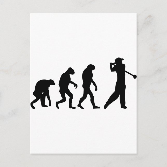 Carte Postale évolution du golf (Devant)