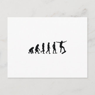 Carte Postale Evolution du Skateboarder Skateboard Drôle cadeau