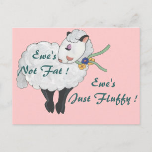 Carte Postale Ewe's Fluffy, Ewe's Fluffy !