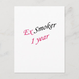 Carte Postale ex-fumeur de 1 an