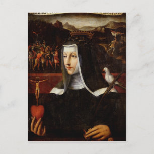 Carte Postale Ex Voto dédié à Sainte Catherine de Sienne