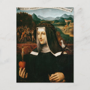 Carte Postale Ex Voto dédié à Sainte Catherine de Sienne
