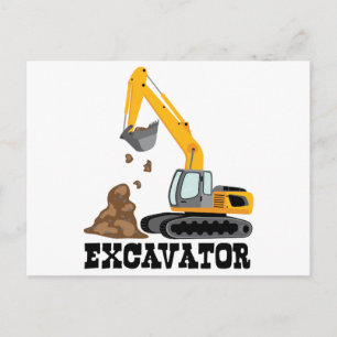 Carte Postale Excavateur
