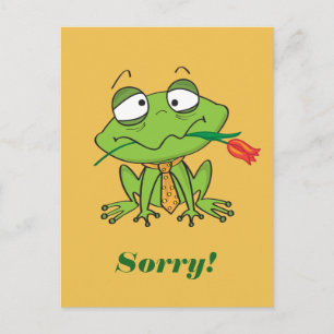 Carte Postale Excusez la grenouille