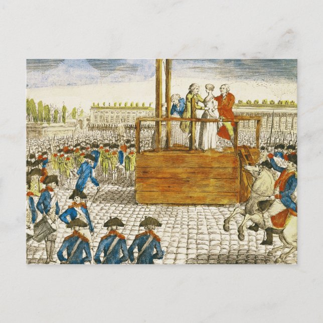 Carte Postale Exécution de Marie-Antoinette (Devant)