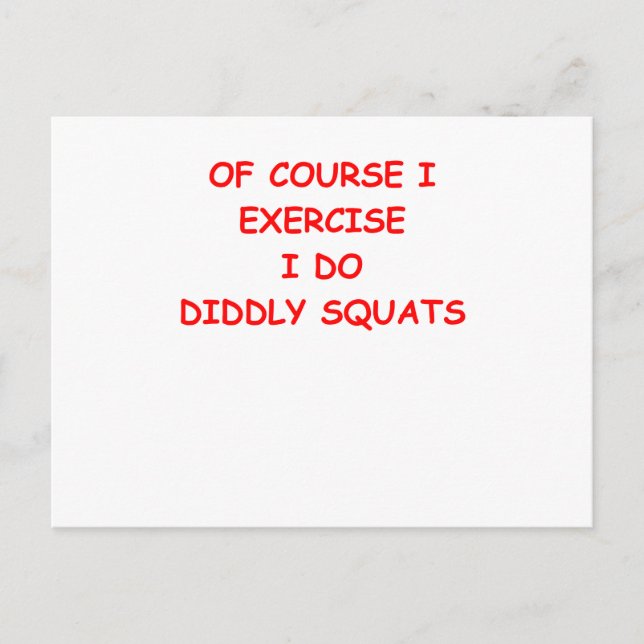 Carte Postale exercice (Devant)