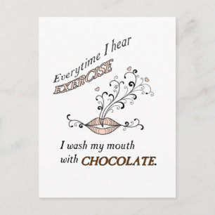 Carte Postale Exercice Au Chocolat