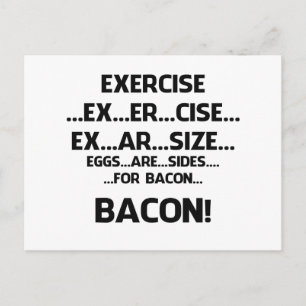 Carte Postale Exercice..BACON