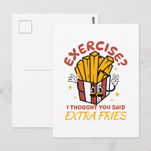 Carte Postale Exercice Je Pensais Que Vous Aviez Dit Frites Supp