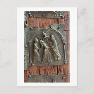 Carte Postale Exorcisme, panneau de la porte droite, 12e