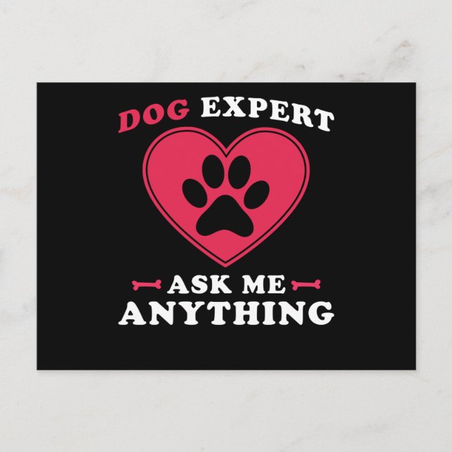 Carte Postale Expert Chien (Devant)