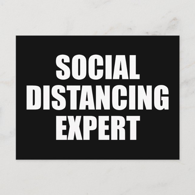 Carte Postale Expert Distances Sociales Introduire La Grippe Ant (Devant)