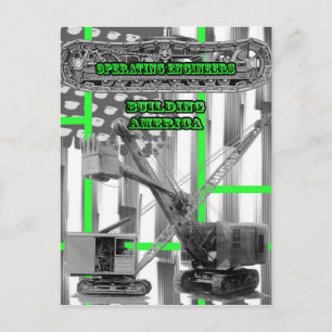 CARTE POSTALE EXPLOITATION DE L'OPÉRATEUR DE CRANE DE L'INGÉNIEU