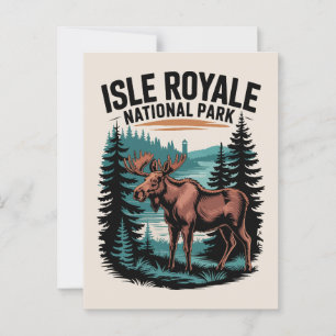 Carte Postale Explorez le parc national de l'Isle Royale Lac Sup