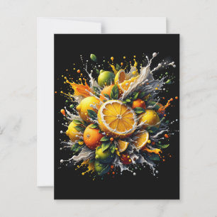 Carte Postale Explosion de Citrus