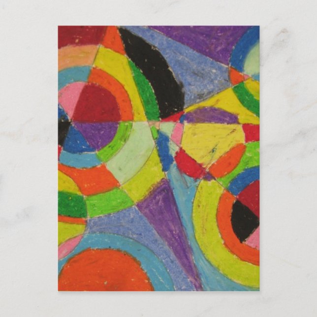 Carte Postale Explosion de couleur par Robert Delaunay (Devant)